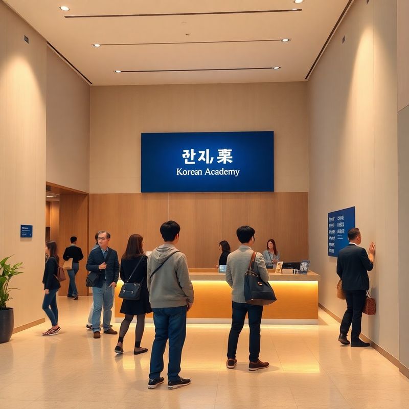 인디고 사이니지가 있는 장 하우스 리셉션 공간